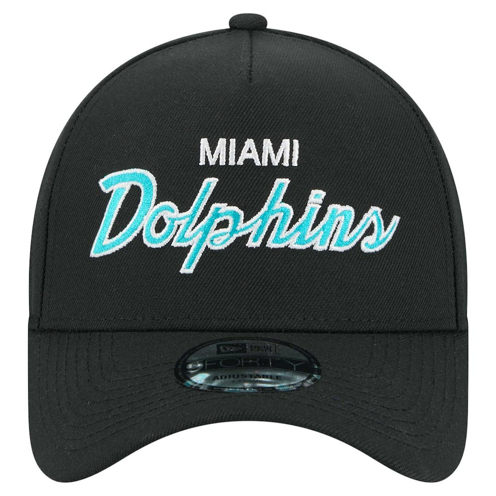 Miami Dolphins New Era Smith 9FORTY Adjustable hat Black | NFL
