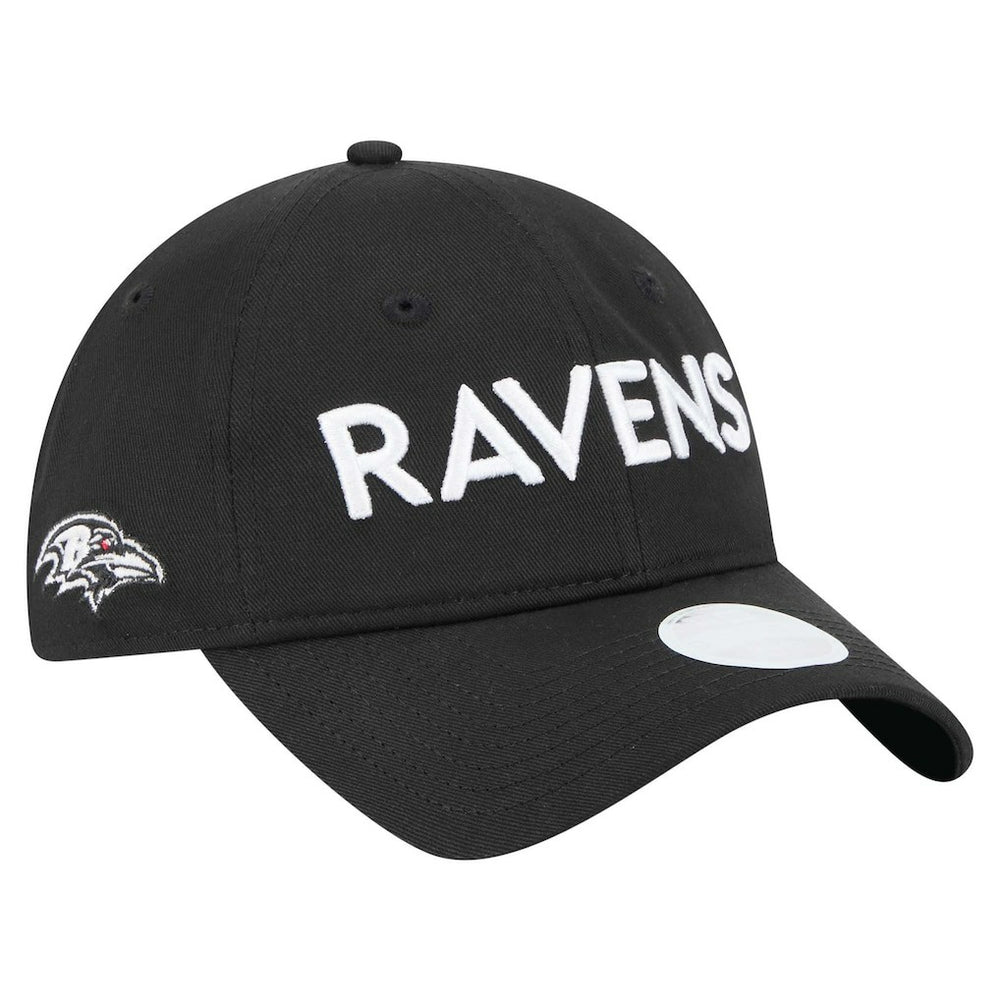 Baltimore Ravens New Era Women's Cece 9TWENTY Adjustable Hat Black | NFL