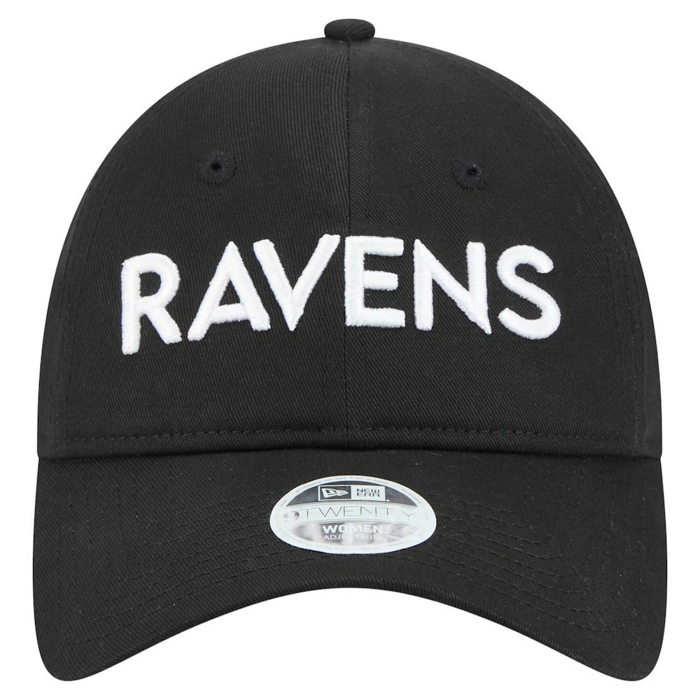 Baltimore Ravens New Era Women's Cece 9TWENTY Adjustable Hat Black | NFL