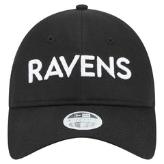 Baltimore Ravens New Era Women's Cece 9TWENTY Adjustable Hat Black | NFL
