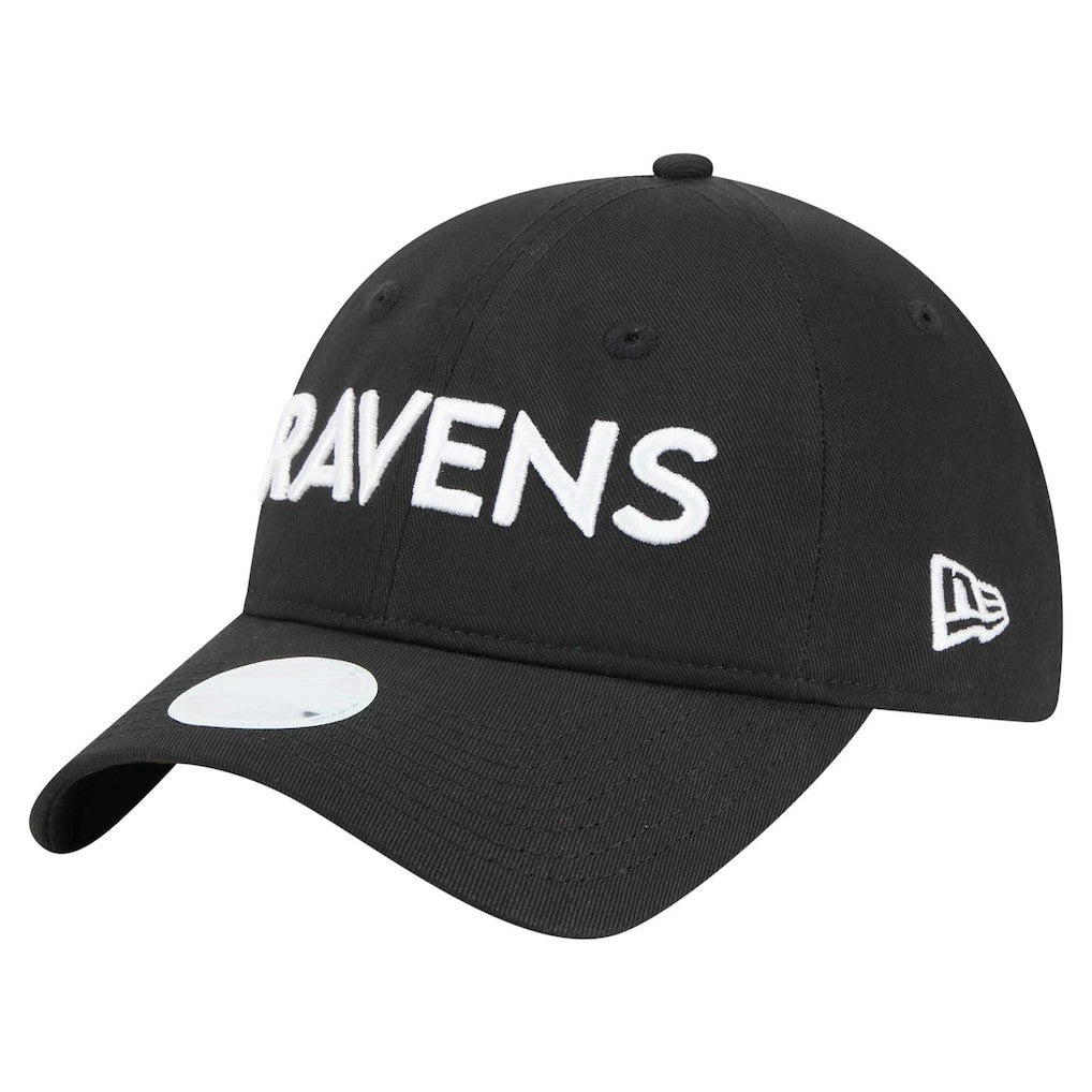 Baltimore Ravens New Era Women's Cece 9TWENTY Adjustable Hat Black | NFL