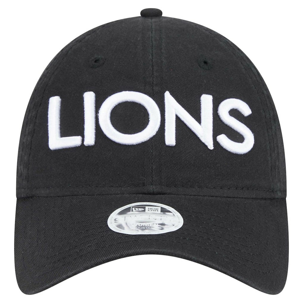 Detroit Lions New Era Women's Cece 9TWENTY Adjustable Hat Black | NFL