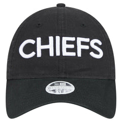 Kansas City Chiefs New Era Women's Cece 9TWENTY Adjustable Hat Black | NFL