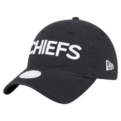 Kansas City Chiefs New Era Women's Cece 9TWENTY Adjustable Hat Black | NFL