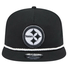 Pittsburgh Steelers New Era B-Dub Golfer Snapback Hat Black | NFL