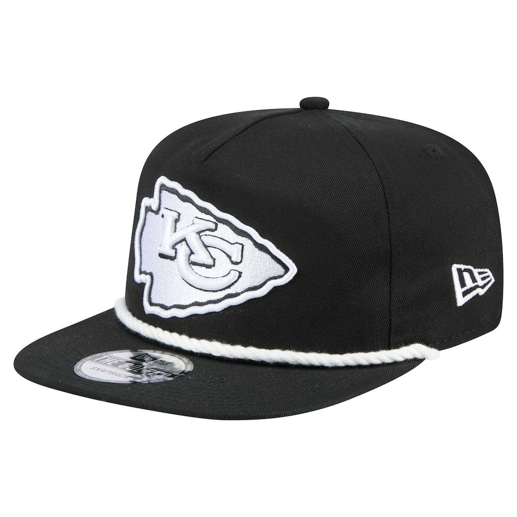 Kansas City Chiefs New Era B-Dub Golfer Snapback Hat Black | NFL