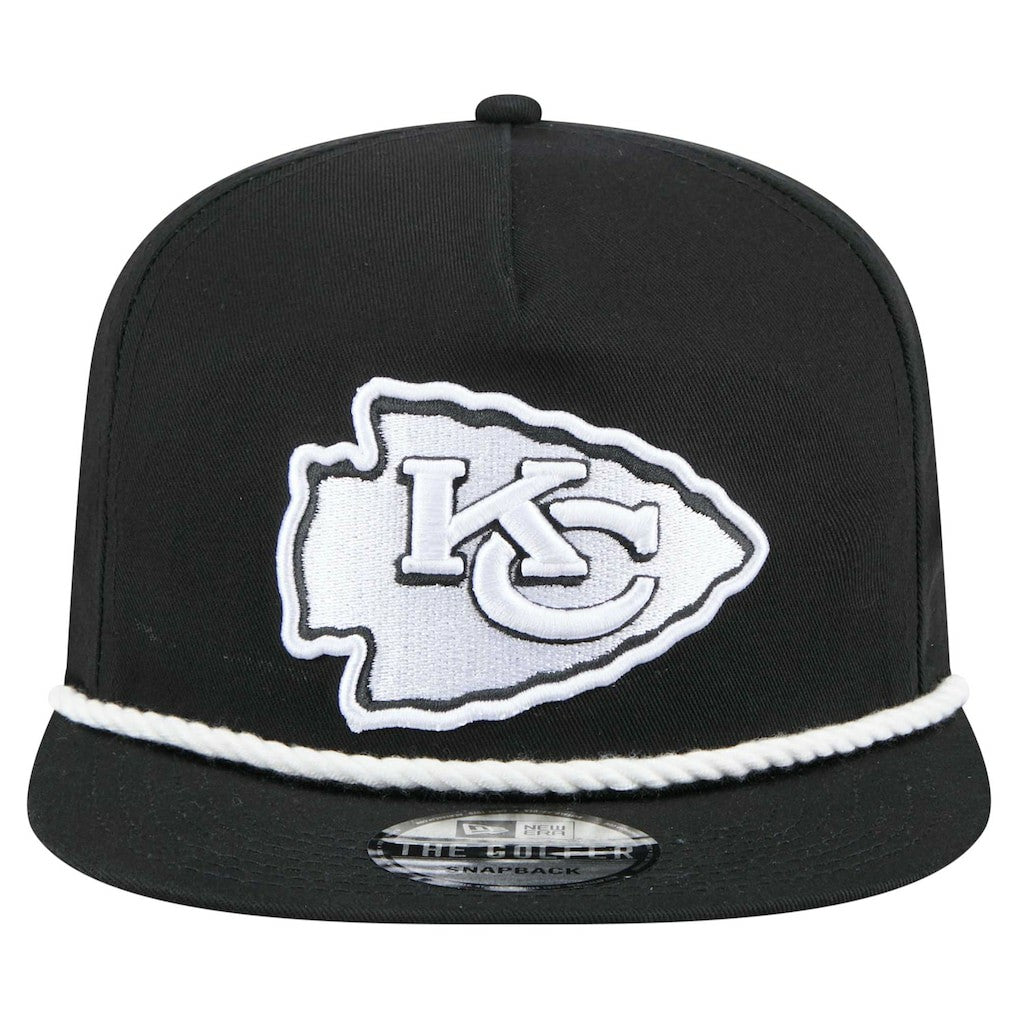 Kansas City Chiefs New Era B-Dub Golfer Snapback Hat Black | NFL