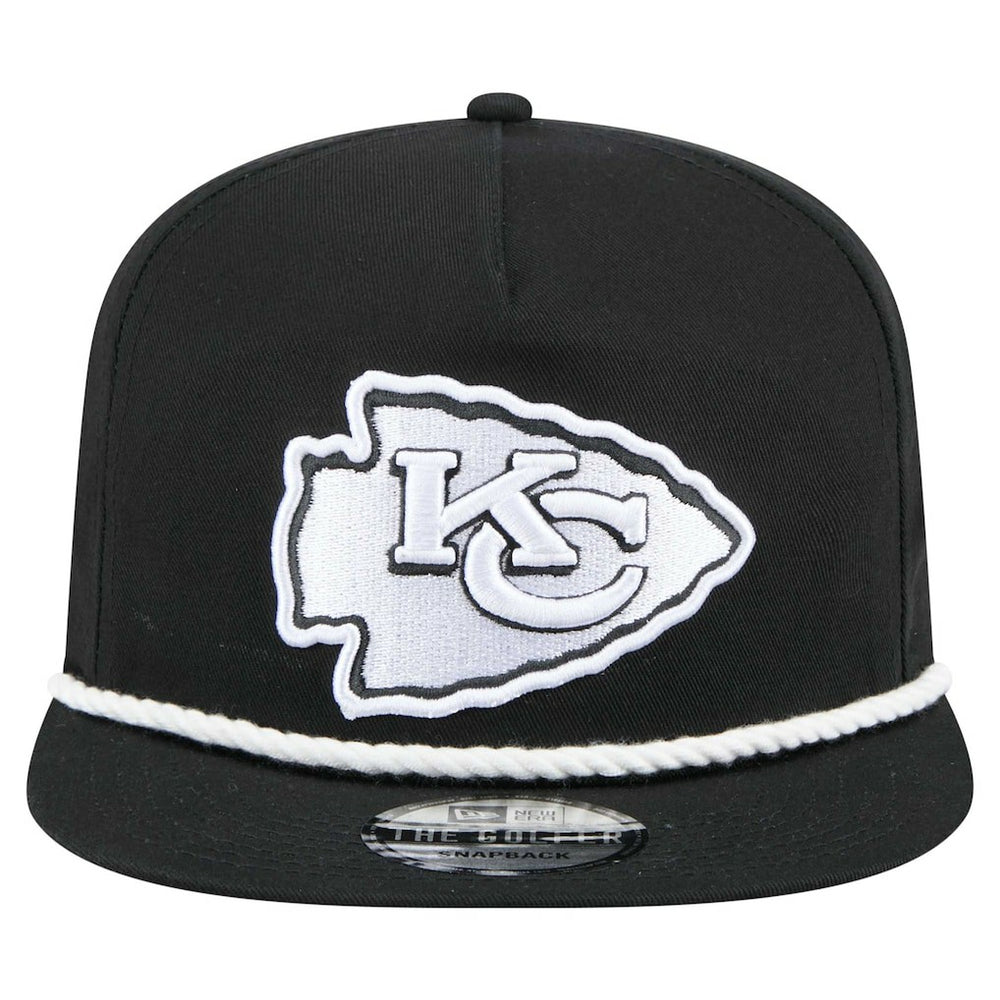 Kansas City Chiefs New Era B-Dub Golfer Snapback Hat Black | NFL