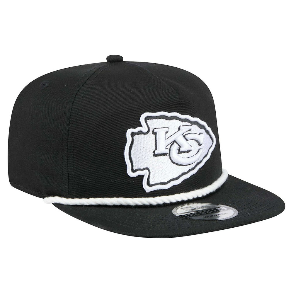 Kansas City Chiefs New Era B-Dub Golfer Snapback Hat Black | NFL