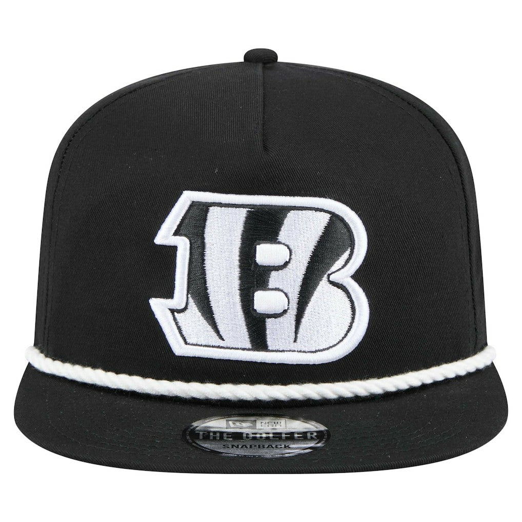Cincinnati Bengals New Era B-Dub Golfer Snapback Hat Black | NFL
