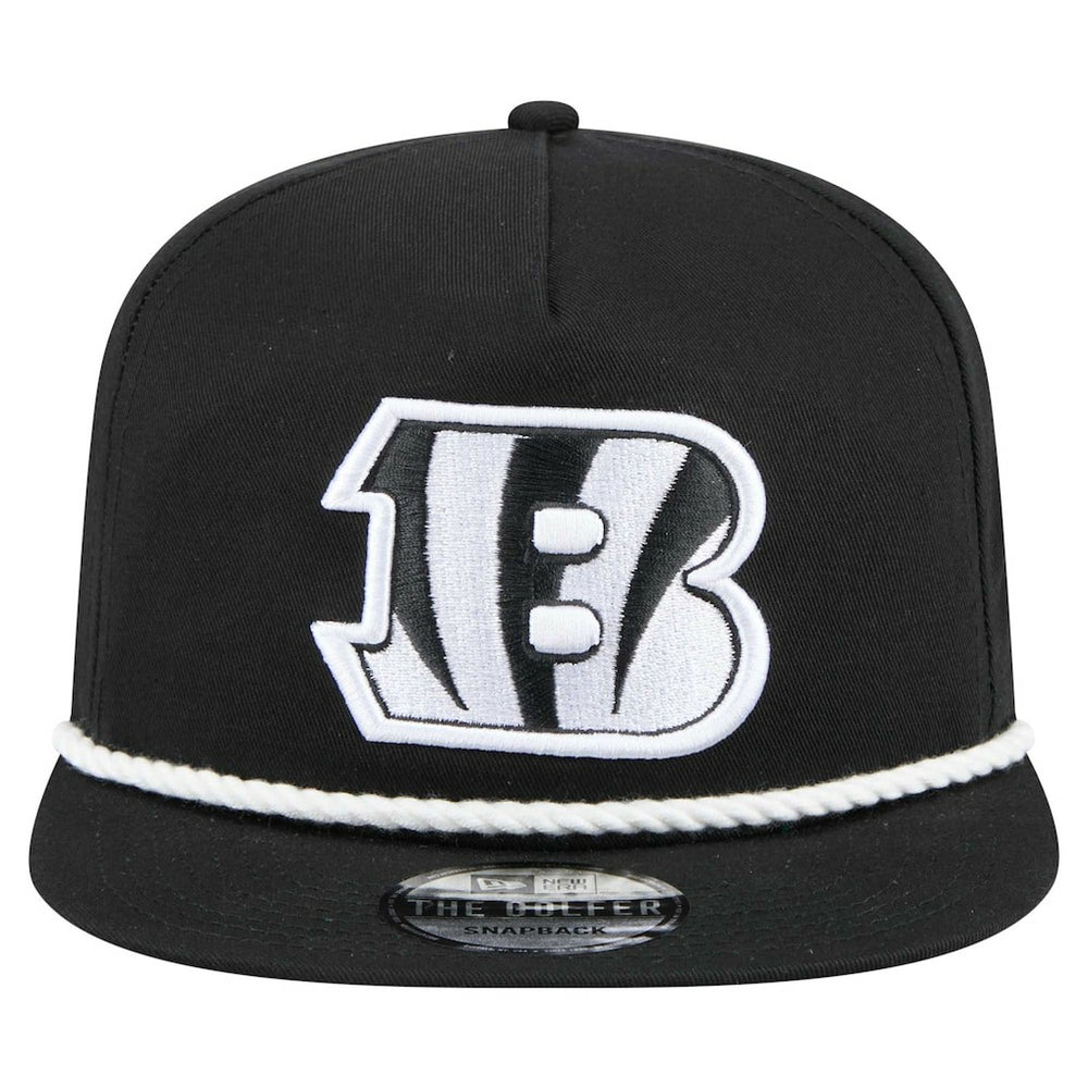 Cincinnati Bengals New Era B-Dub Golfer Snapback Hat Black | NFL