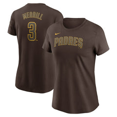 Jackson Merrill San Diego Padres Nike Women's Cooperstown Collection Fuse Name & Number T-Shirt - MLB