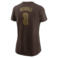 Jackson Merrill San Diego Padres Nike Women's Cooperstown Collection Fuse Name & Number T-Shirt - MLB