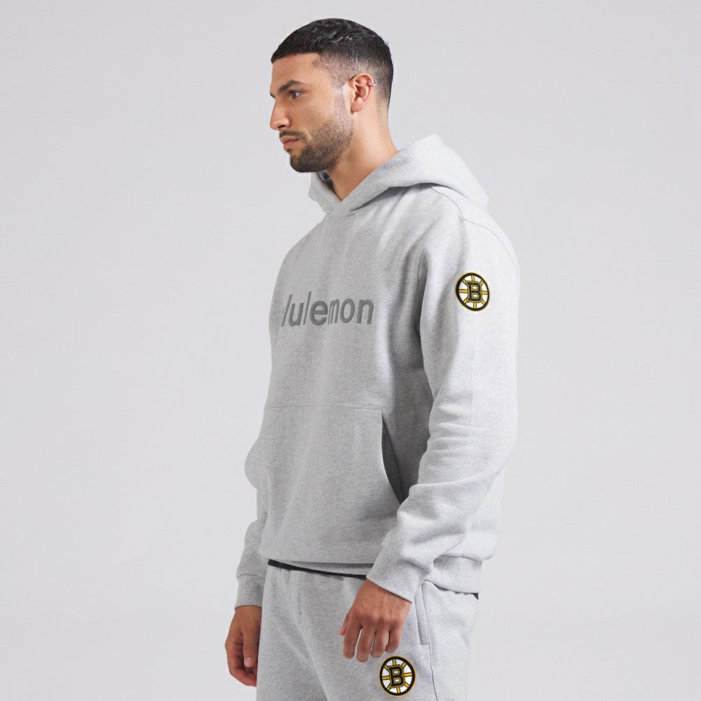 Boston Bruins lululemon Steady State Pullover Hoodie - Heathered Silver Drop - NHL