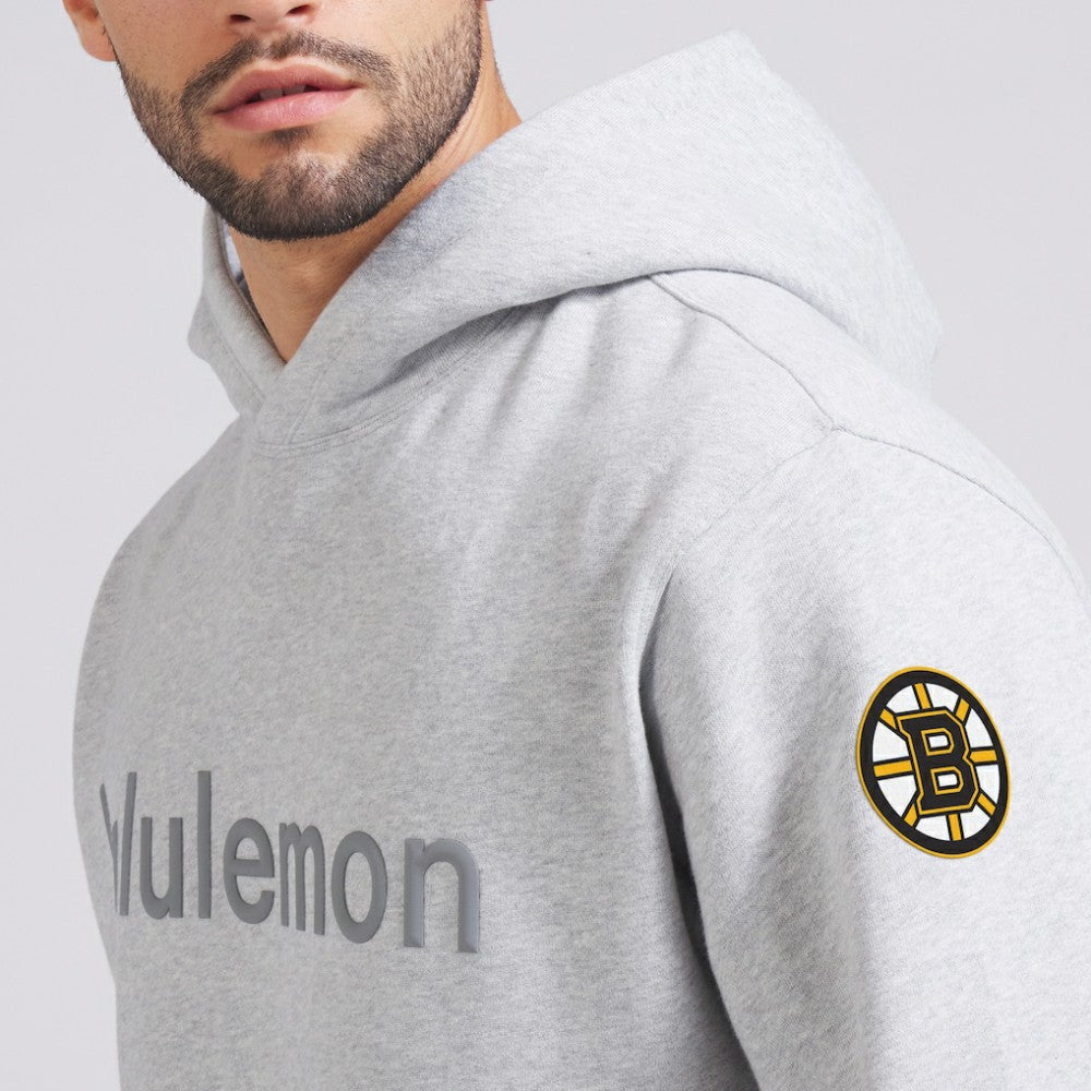 Boston Bruins lululemon Steady State Pullover Hoodie - Heathered Silver Drop - NHL