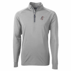Cincinnati Reds Cutter & Buck Adapt Eco Knit Stretch Recycled Big & Tall Quarter-Zip Pullover Top - MLB