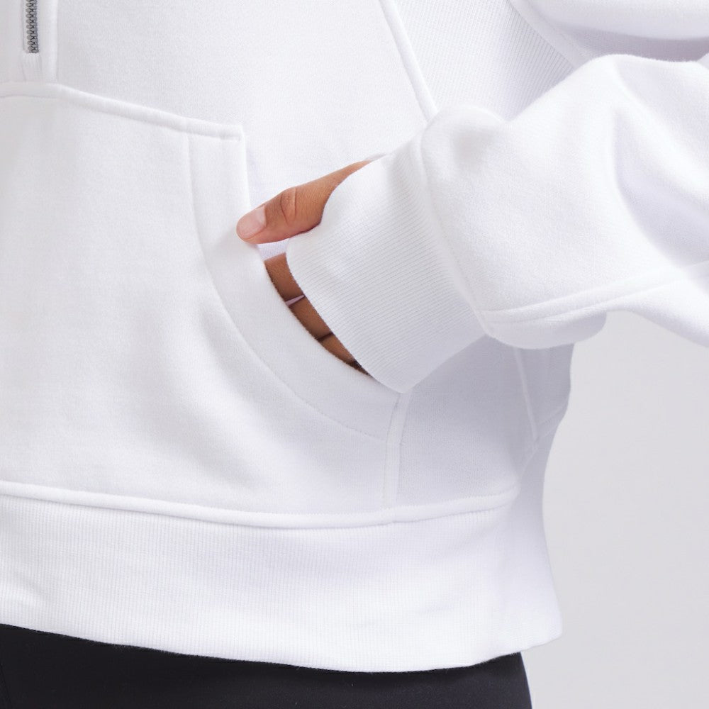 Vancouver Canucks lululemon Women's Scuba Oversized Half Zip Top - White - NHL
