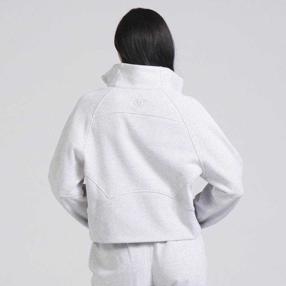 Vancouver Canucks lululemon Women's Scuba Oversized Half Zip Top - Heather Gray - NHL