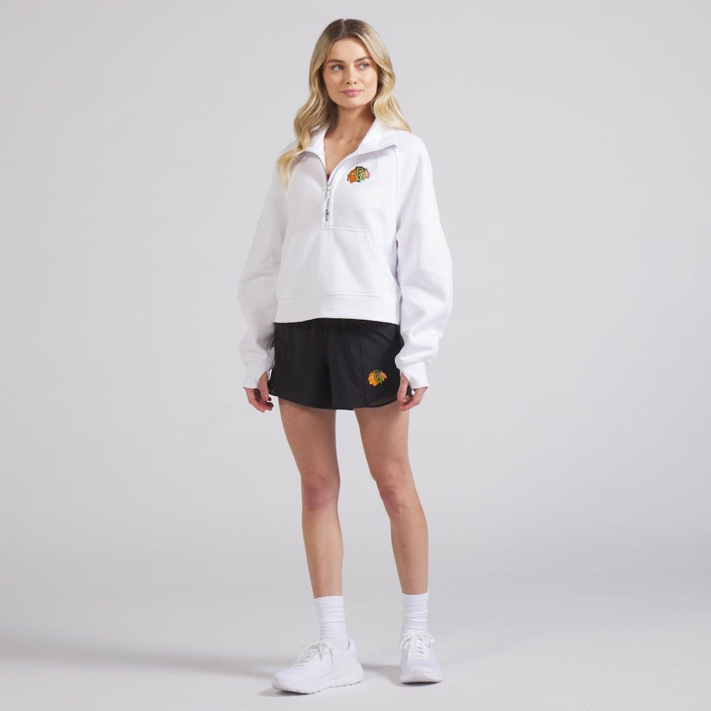 Chicago Blackhawks lululemon Women's Scuba Oversized Half Zip Top - White - NHL