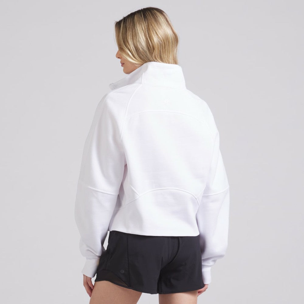 Chicago Blackhawks lululemon Women's Scuba Oversized Half Zip Top - White - NHL