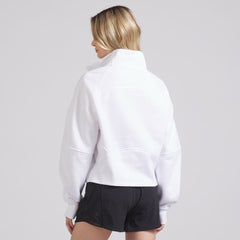 Chicago Blackhawks lululemon Women's Scuba Oversized Half Zip Top - White - NHL