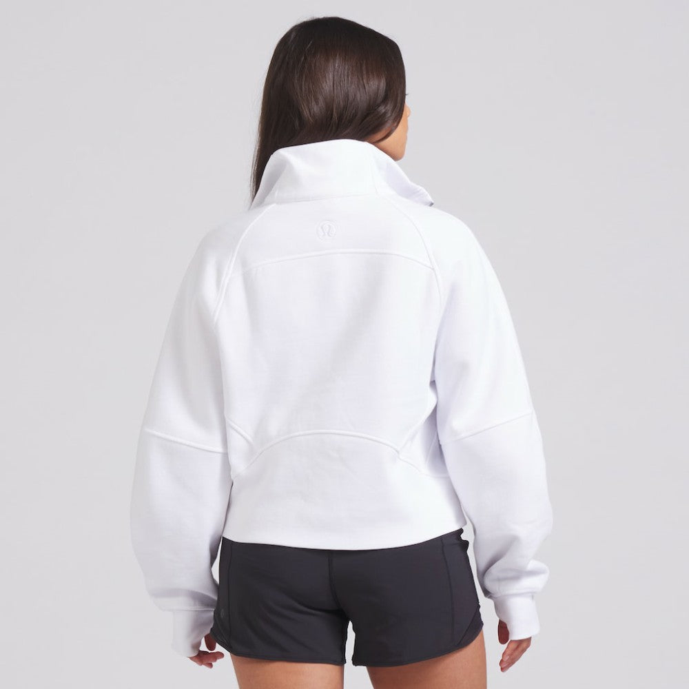 Edmonton Oilers lululemon Women's Scuba Oversized Half Zip Top - White - NHL