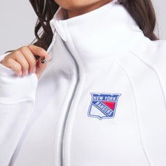 New York Rangers lululemon Women's Scuba Oversized Half Zip Top - White - NHL