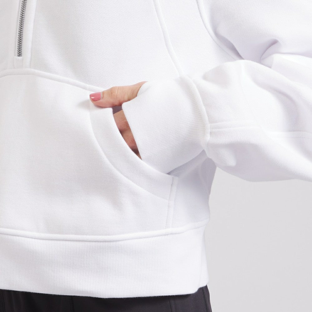 Seattle Kraken lululemon Women's Scuba Oversized Half Zip Top - White - NHL