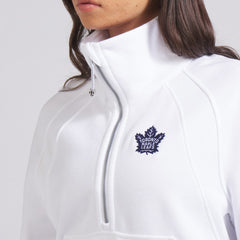 Toronto Maple Leafs lululemon Women's Scuba Oversized Half Zip Top - White - NHL