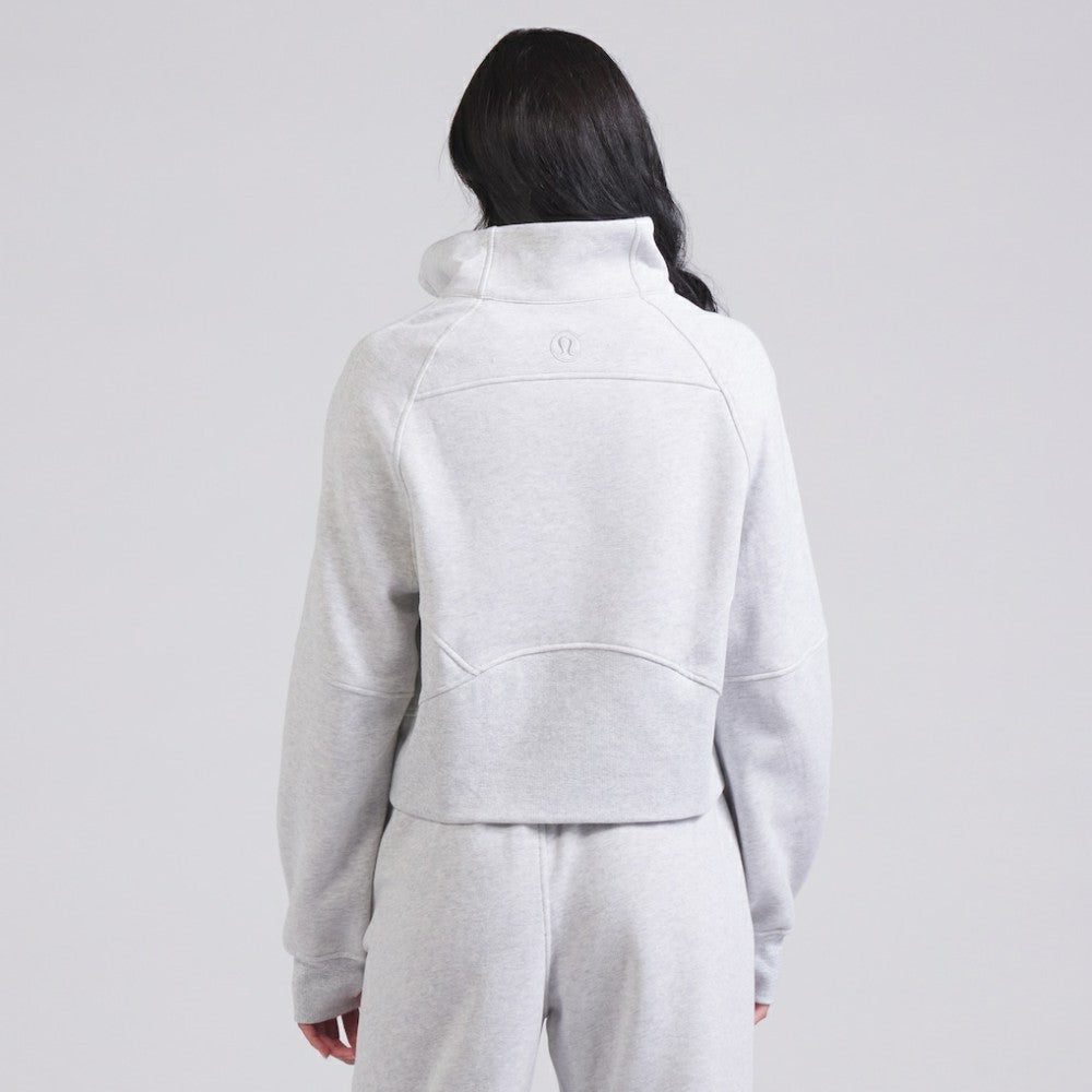 Edmonton Oilers lululemon Women's Scuba Oversized Half Zip Top - Heather Gray - NHL