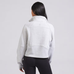 Montreal Canadiens lululemon Women's Scuba Oversized Half Zip Top - Heather Gray - NHL