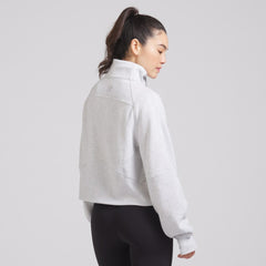 Chicago Blackhawks lululemon Women's Scuba Oversized Half Zip Top - Heather Gray - NHL