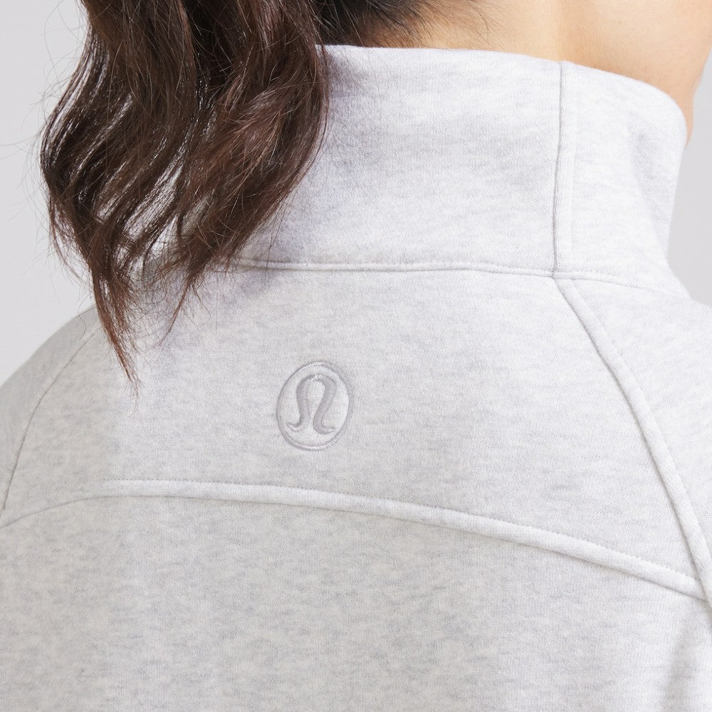 Chicago Blackhawks lululemon Women's Scuba Oversized Half Zip Top - Heather Gray - NHL