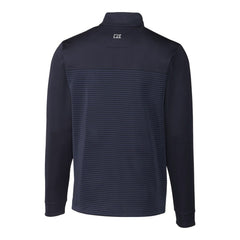 Detroit Tigers Cutter & Buck Big & Tall Traverse Stripe Stretch DryTec Quarter-Zip Top - MLB