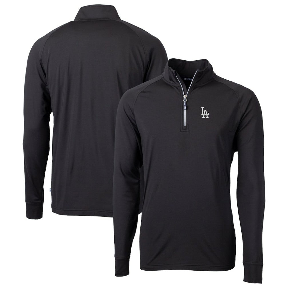 Los Angeles Dodgers Cutter & Buck Big & Tall Adapt Eco Knit Stretch Recycled Quarter-Zip Pullover Top - MLB