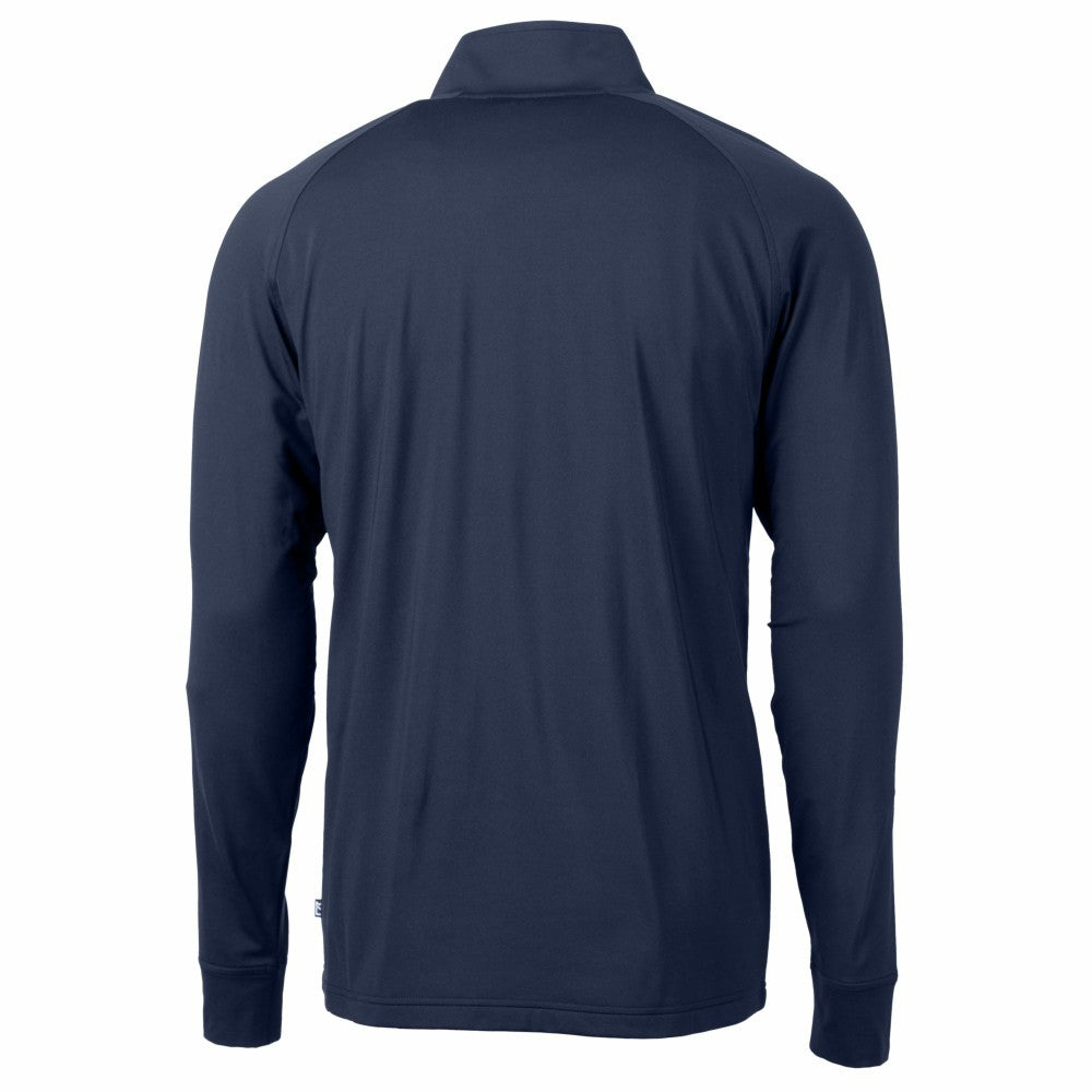 Cleveland Guardians Cutter & Buck Big & Tall Adapt Eco Knit Stretch Recycled Quarter-Zip Pullover Top - MLB
