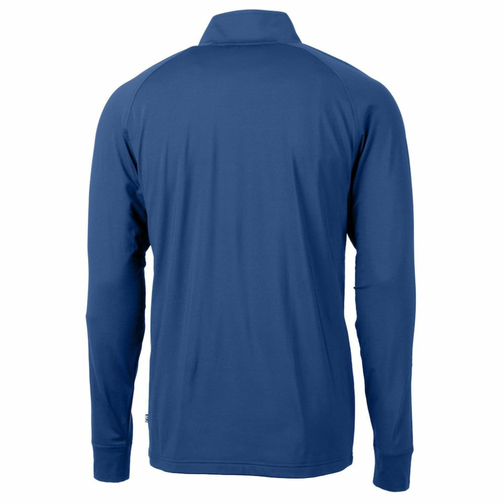 Chicago Cubs Cutter & Buck Big & Tall Adapt Eco Knit Stretch Recycled Quarter-Zip Pullover Top - MLB