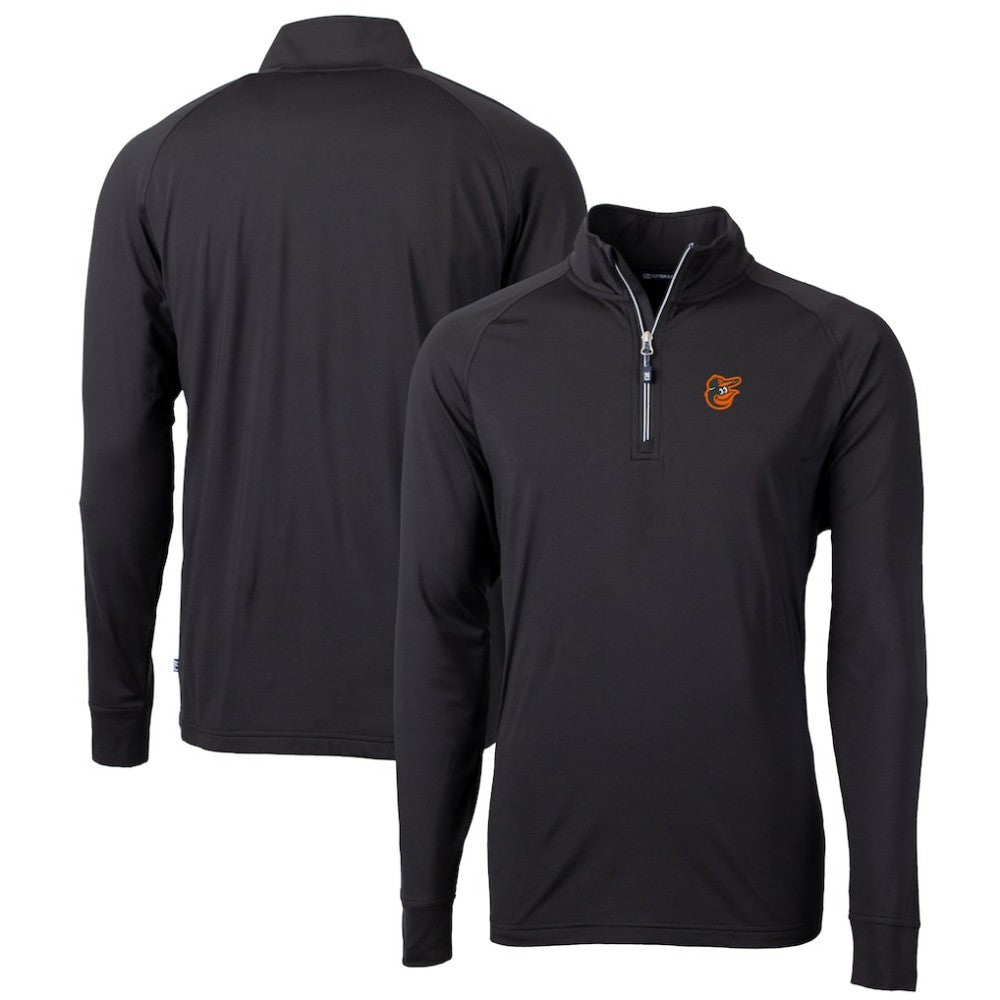 Baltimore Orioles Cutter & Buck Big & Tall Adapt Eco Knit Stretch Recycled Quarter-Zip Pullover Top - MLB