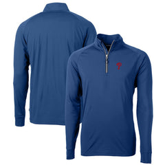 Philadelphia Phillies Cutter & Buck Big & Tall Adapt Eco Knit Stretch Recycled Quarter-Zip Pullover Top - MLB