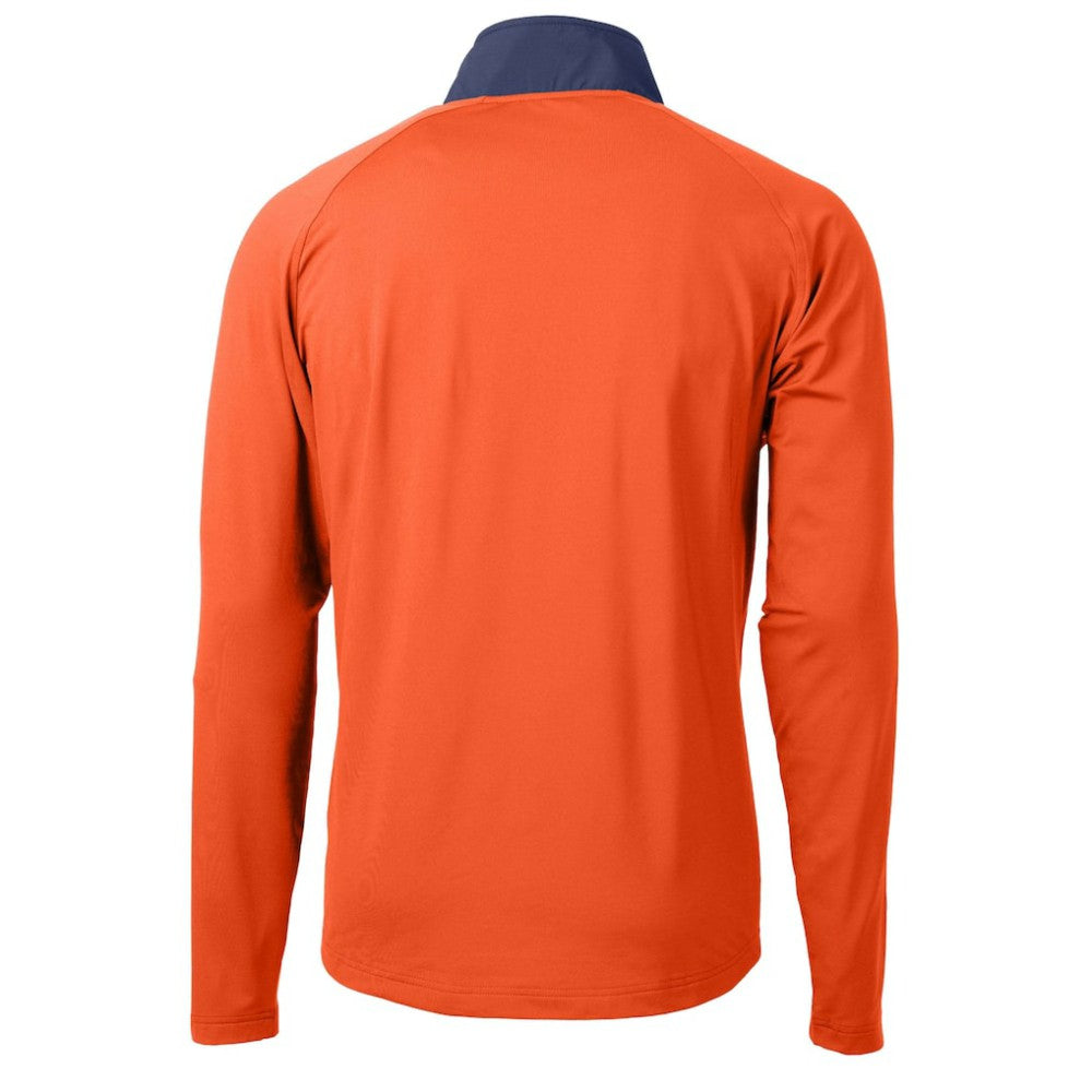 Detroit Tigers Cutter & Buck Adapt Eco Knit Hybrid Recycled Quarter-Zip Jacket - MLB