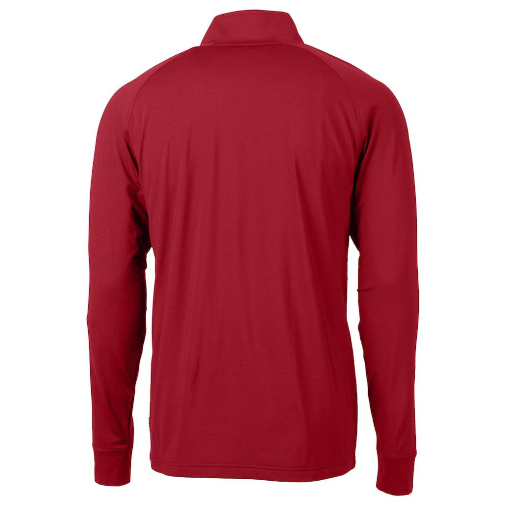 Detroit Tigers Cutter & Buck Patriotic Logo Adapt Eco Knit Stretch Recycled Quarter-Zip Pullover Top - MLB