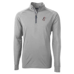 Cincinnati Reds Cutter & Buck Mr. Redlegs Adapt Eco Knit Stretch Recycled Quarter-Zip Pullover Top - MLB