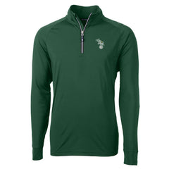 Athletics Cutter & Buck Stomper Adapt Eco Knit Stretch Recycled Quarter-Zip Pullover Top - MLB