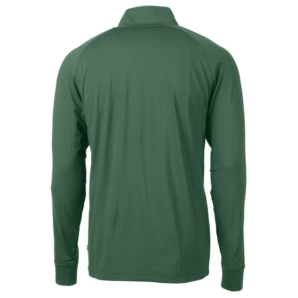 Athletics Cutter & Buck Stomper Adapt Eco Knit Stretch Recycled Quarter-Zip Pullover Top - MLB