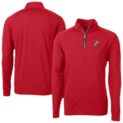 Cincinnati Reds Cutter & Buck Patriotic Logo Adapt Eco Knit Stretch Recycled Quarter-Zip Pullover Top - MLB