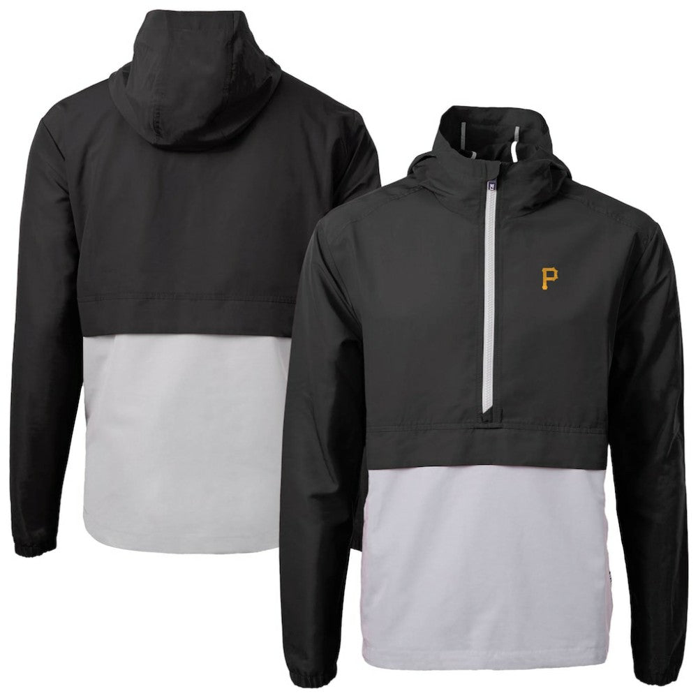 Pittsburgh Pirates Cutter & Buck Charter Eco Recycled Half-Zip Anorak Jacket - MLB