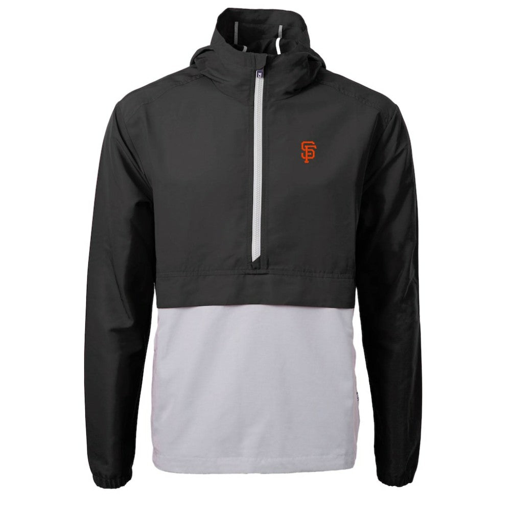 San Francisco Giants Cutter & Buck Charter Eco Recycled Half-Zip Anorak Jacket - MLB