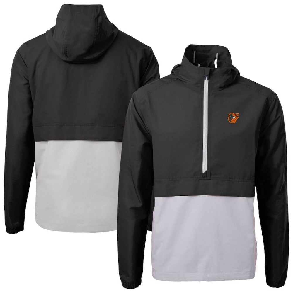 Baltimore Orioles Cutter & Buck Charter Eco Recycled Half-Zip Anorak Jacket - MLB