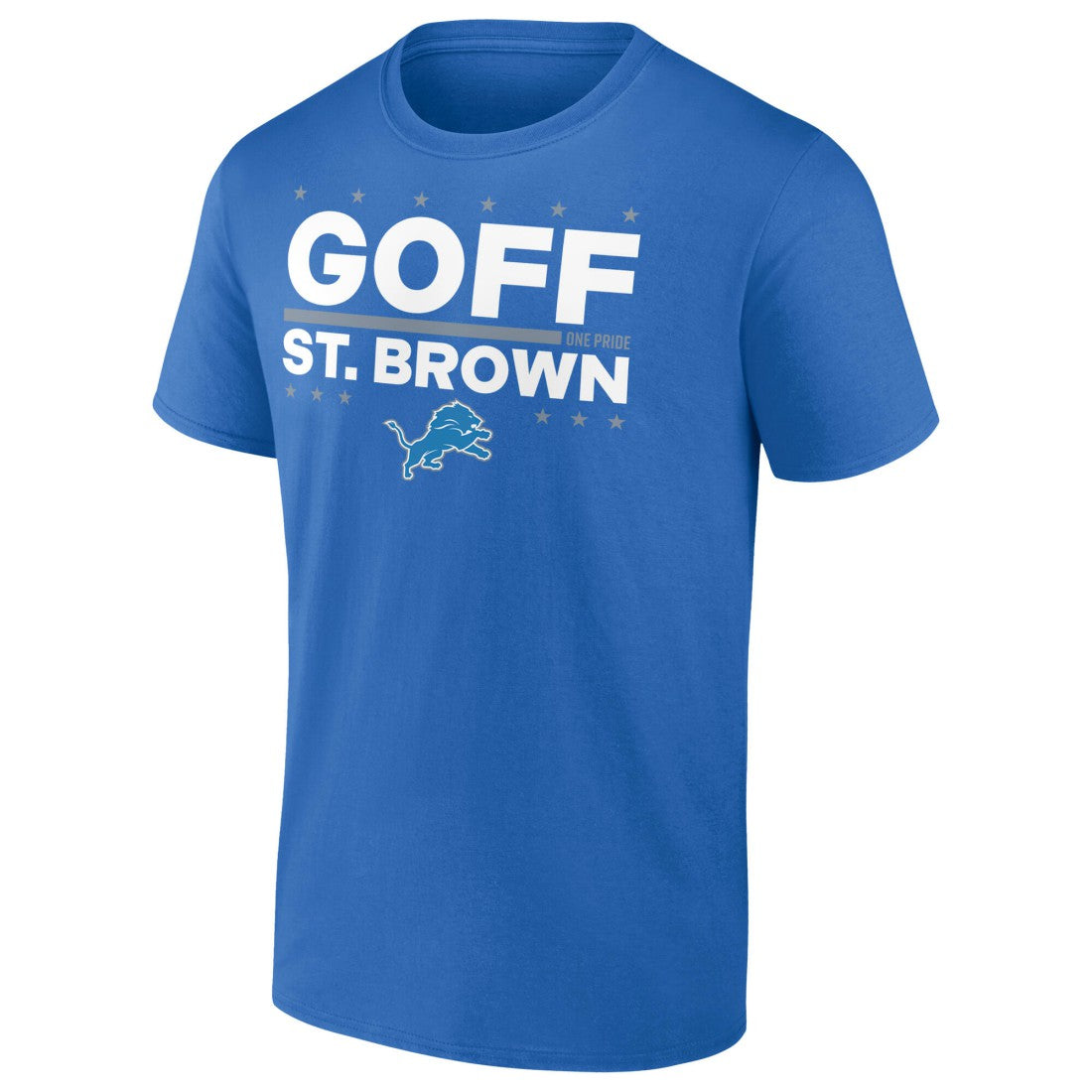 Jared Goff & Amon-Ra St. Brown Detroit Lions Election Players T-Shirt Blue | NFL
