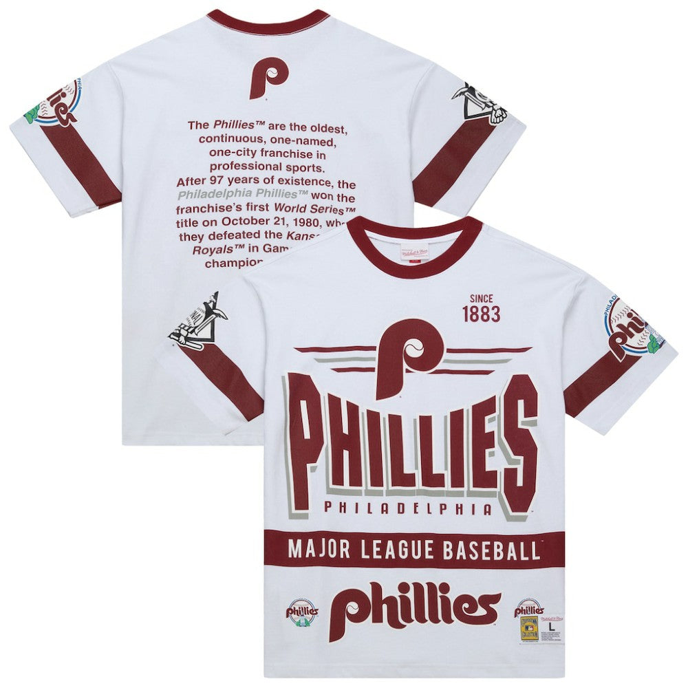 Philadelphia Phillies Mitchell & Ness Cooperstown Collection Team Origins Premium T-Shirt - MLB
